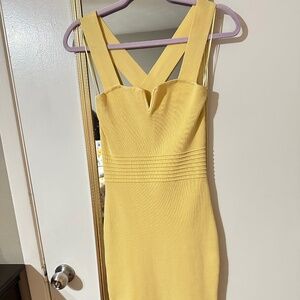 Midi cross back dress
